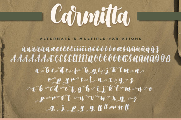 Carmitta Font Poster 9