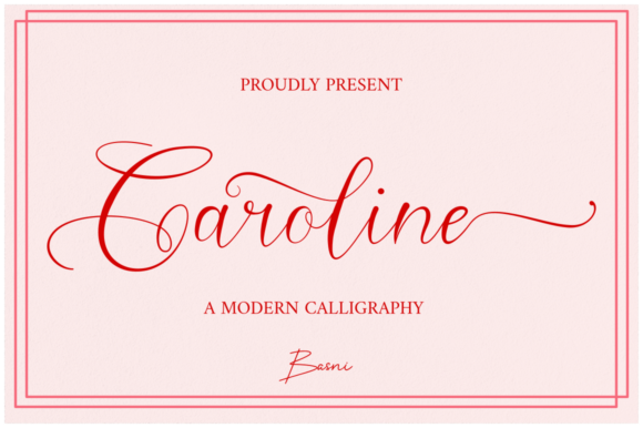Caroline Font Poster 1
