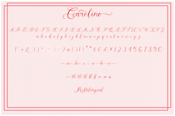 Caroline Font Poster 6