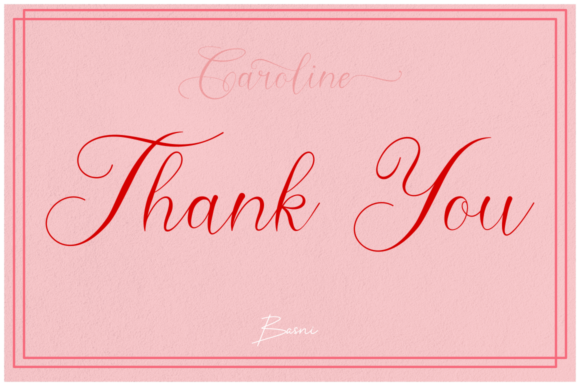 Caroline Font Poster 7