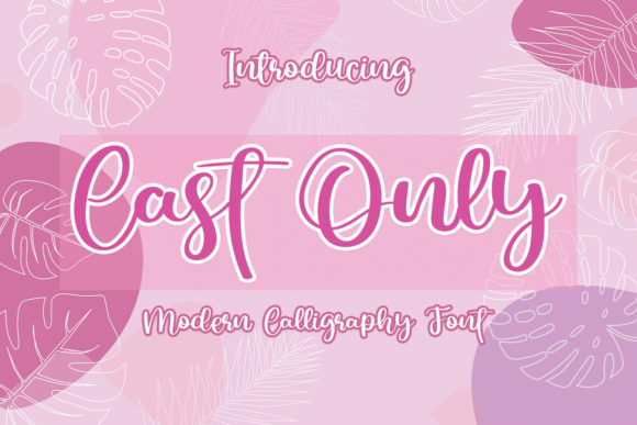 Cast Only Font Poster 1