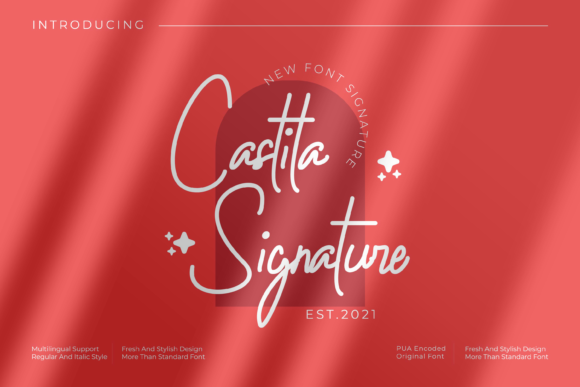 Castila Signature Font Poster 1
