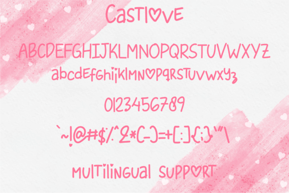Castlove Font Poster 6