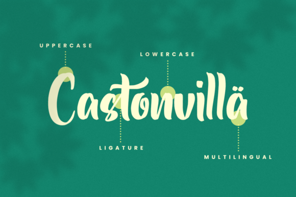 Castonvilla Font Poster 9