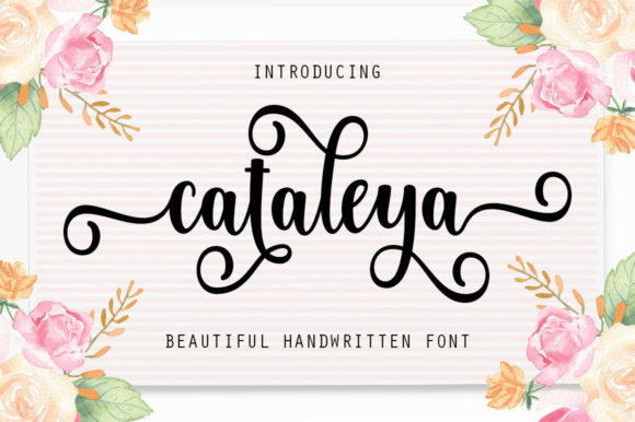 Cataleya Script Font Poster 1