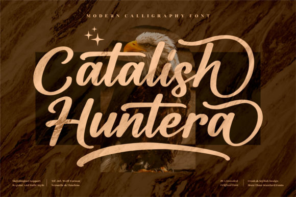 Catalish Huntera Font Poster 1