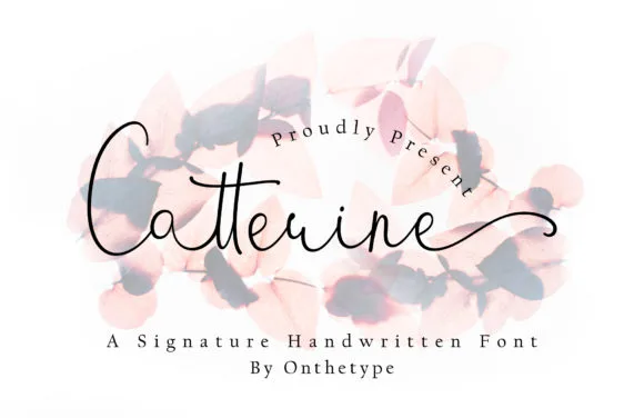 Catterine Font Catterine Font Poster 1