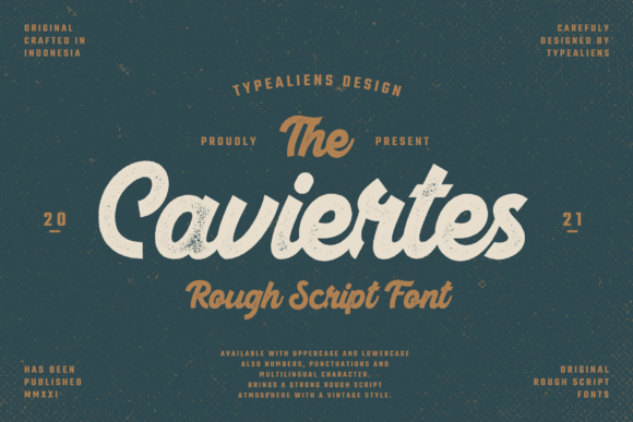 Caviertes Font Poster 1