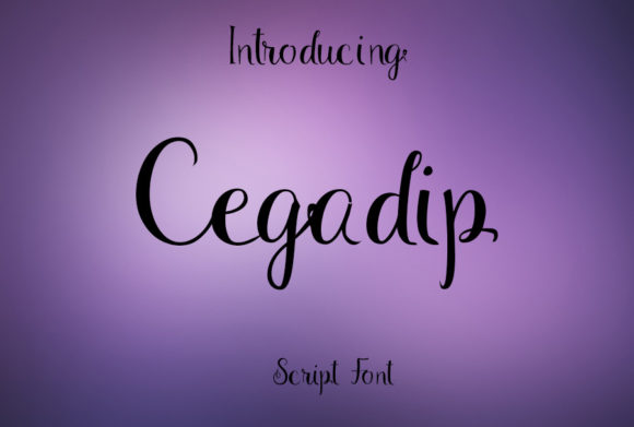 Cegadip Font Poster 1