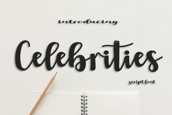 Celebrities Font Poster 1