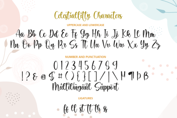 Celestiallitty Font Poster 7