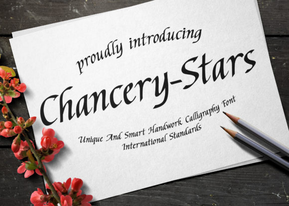 Chancery Stars Font Poster 1