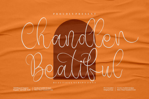 Chandler Beautiful Font Poster 1