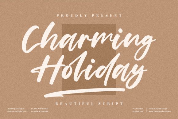 Charming Holiday Font Poster 1