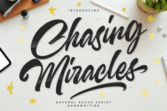 Chasing Miracles Font Poster 1