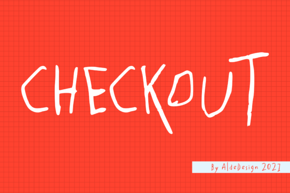Checkout Font Checkout Font Poster 1
