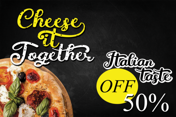Cheese It Together Font Poster 3