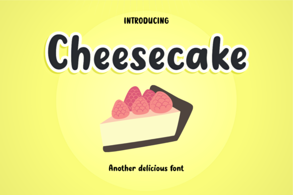 Cheesecake Font Poster 1