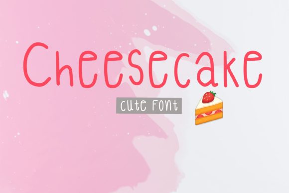 Cheesecake Font Poster 1