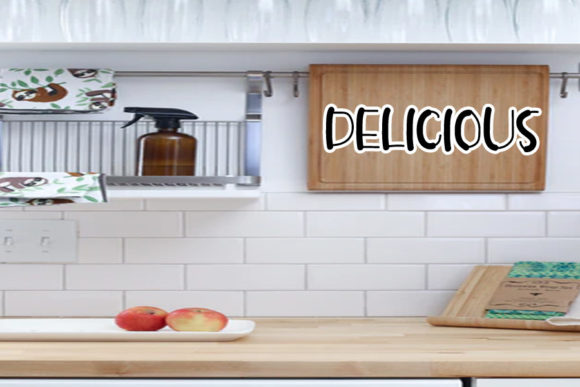 Chef Kitchen Font Poster 2