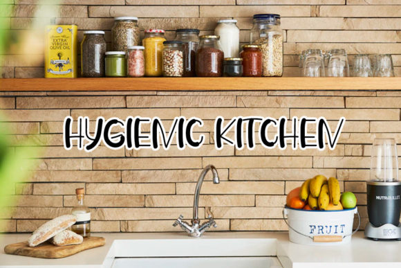 Chef Kitchen Font Poster 3