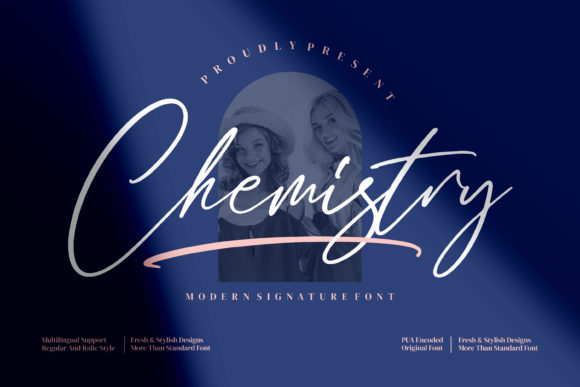 Chemistry Font Poster 1