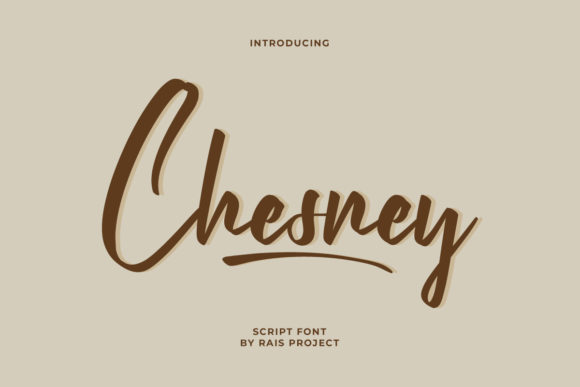 Chesney Font Poster 1