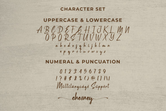 Chesney Font Poster 3
