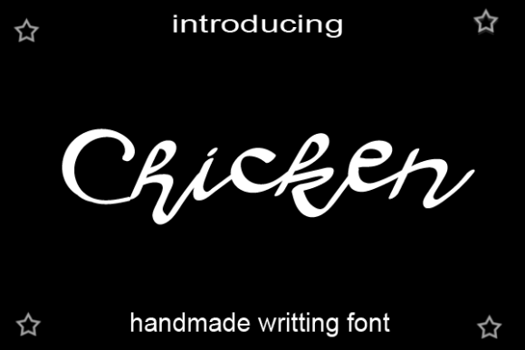 Chicken Font Poster 1