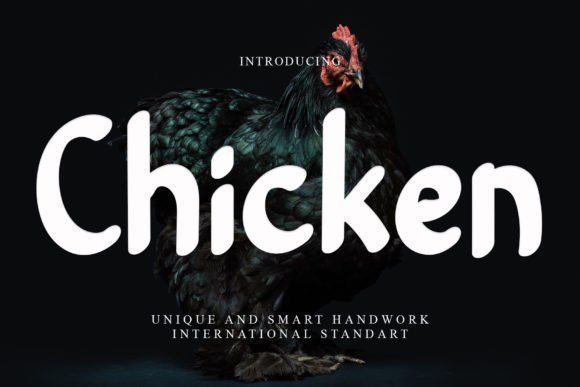 Chicken Font Poster 1