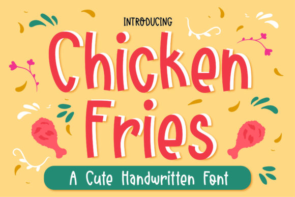 Chicken Fries Font Poster 1