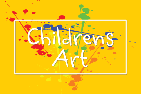 Childrens Art Font Poster 1