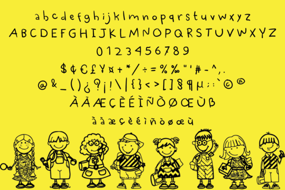 Childrens Art Font Poster 4