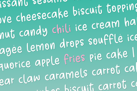 Chili Fries Font Poster 3