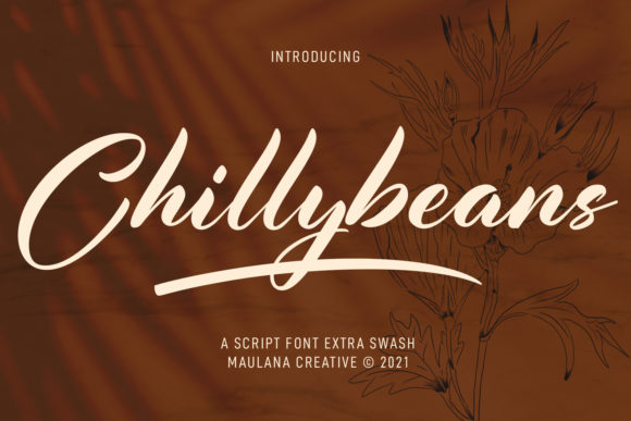 Chillybeans Script Font Poster 1
