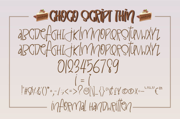 Choco Script Font Poster 11