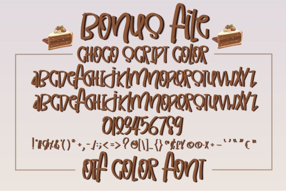 Choco Script Font Poster 12