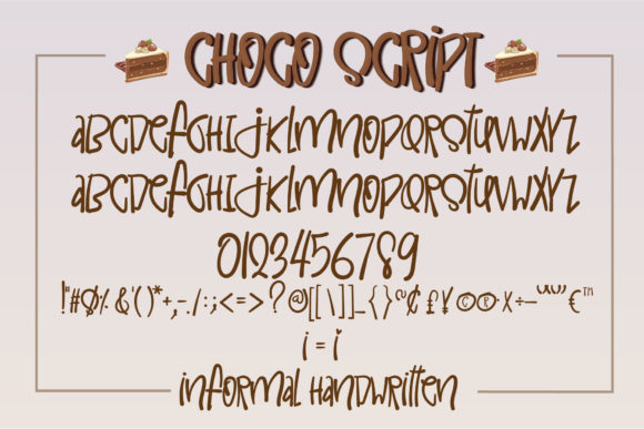 Choco Script Font Poster 10