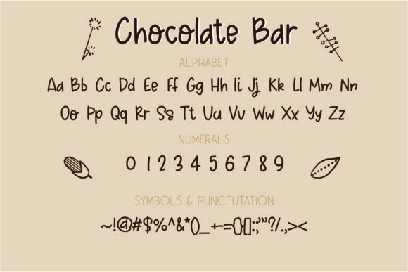 Chocolate Bar Font Poster 2