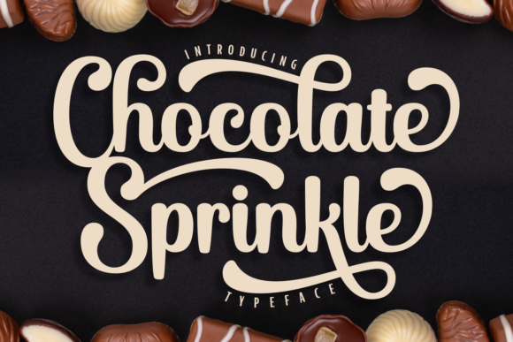 Chocolate Sprinkle Font Poster 1