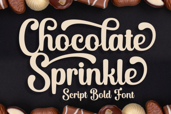 Chocolate Sprinkle Font Poster 5