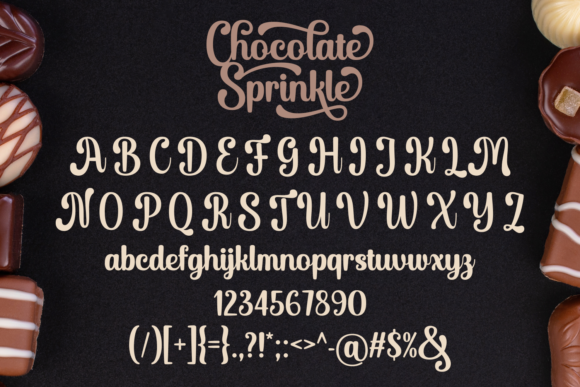 Chocolate Sprinkle Font Poster 6