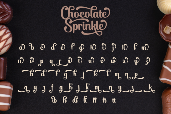 Chocolate Sprinkle Font Poster 7