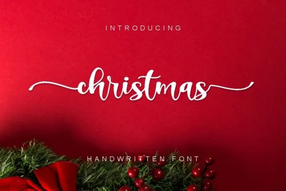 Christmas Font Poster 1