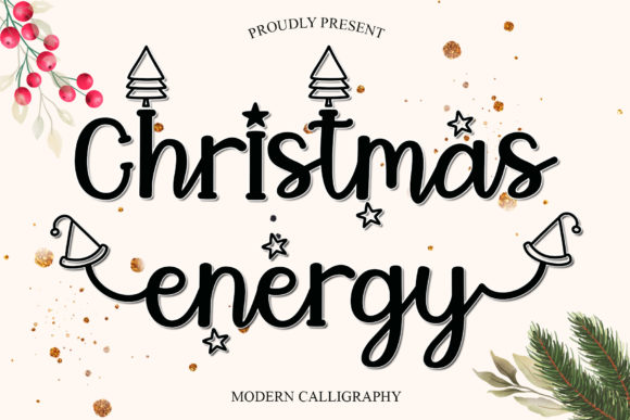 Christmas Energy Font Poster 1