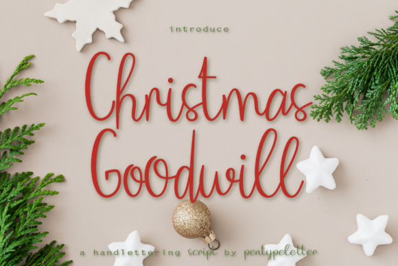 Christmas Goodwill Font Poster 1