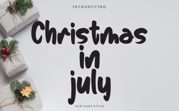 Christmas in July Font Poster 1