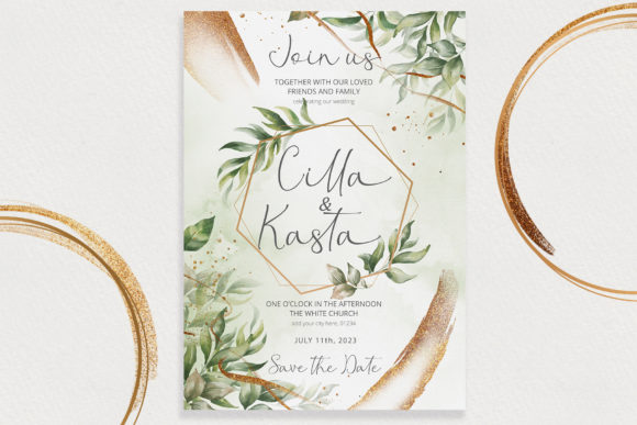 Christmas Leaf Font Poster 2