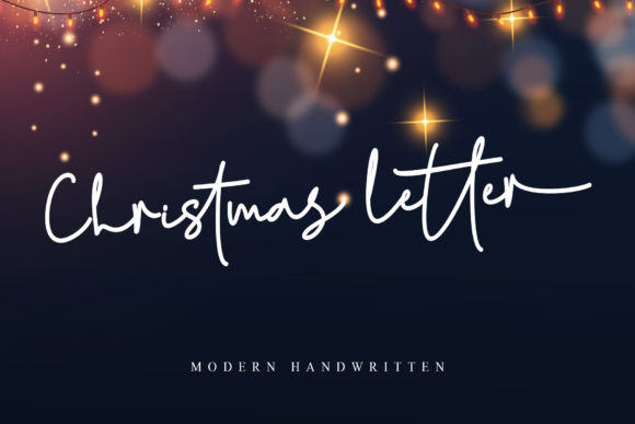Christmas Letter Font Poster 1