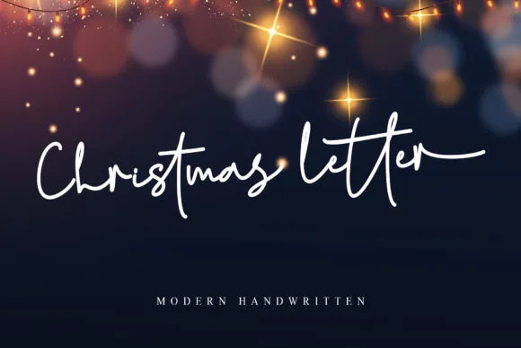 Christmas Letter Font Christmas Letter Font Poster 1
